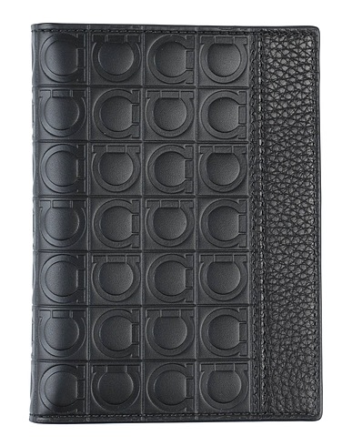 FERRAGAMO Document holder Black Calfskin