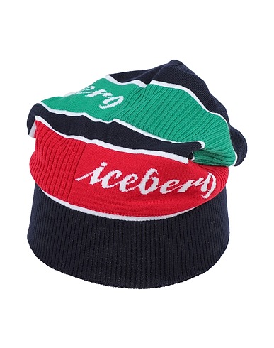 ICEBERG Hat Midnight blue 100% Virgin Wool, Polyamide