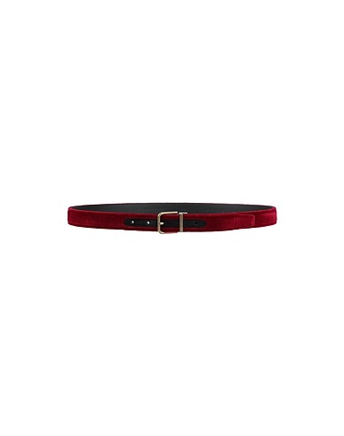DOLCE&GABBANA Fabric belt Burgundy 90% Cotton, 10% Calfskin