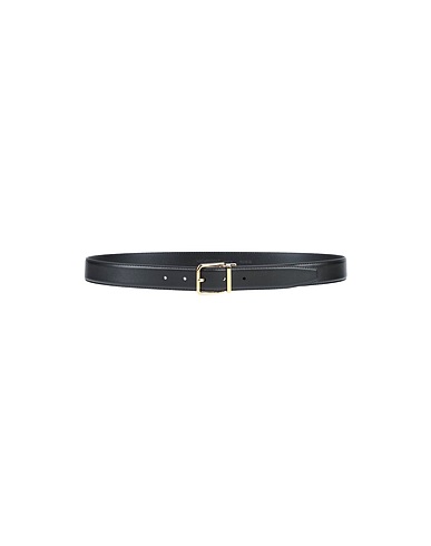 DOLCE&GABBANA Leather belt Black 100% Calfskin