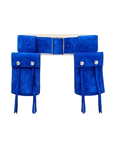 BALMAIN Belts Bright blue 100% Cowhide
