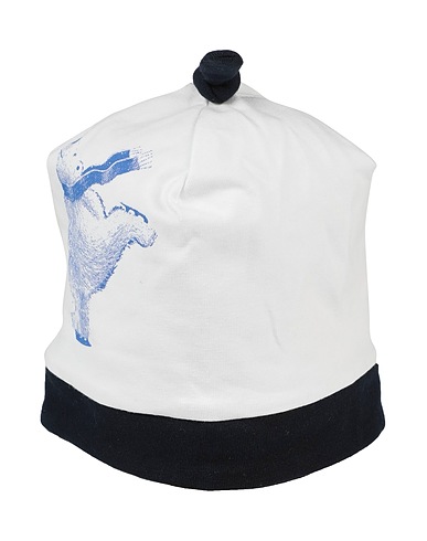 GF FERRE' Hat White 95% Cotton, 5% Elastane