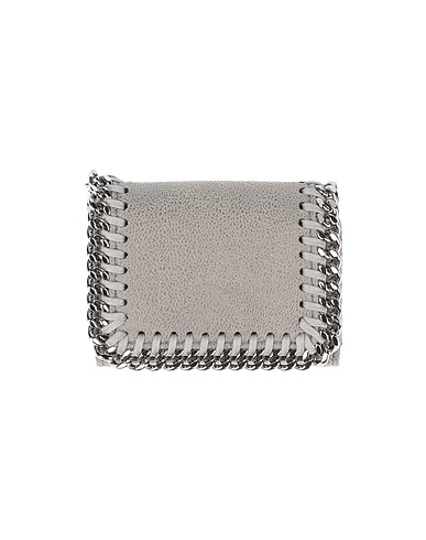STELLA McCARTNEY Wallet Light grey Textile fibres