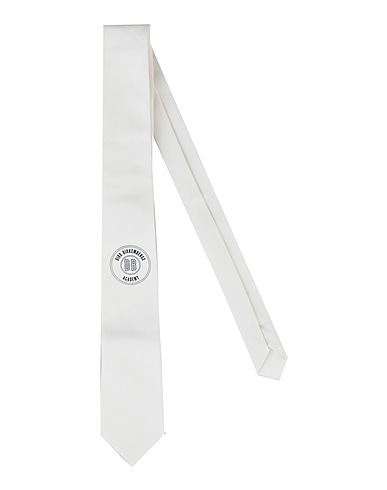 BIKKEMBERGS Ties and bow ties White 67% Cotton, 30% Nylon, 3% Elastane