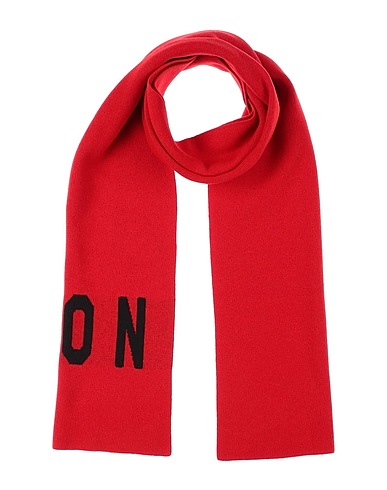 DSQUARED2 Scarves and foulards Red 47% Wool, 30% Viscose, 15% Polyamide, 8% Cashmere