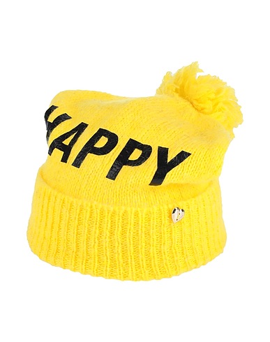 MY TWIN TWINSET Hat Yellow 23% Acrylic, 22% Polyamide, 20% Mohair wool, 20% Wool, 15% Viscose