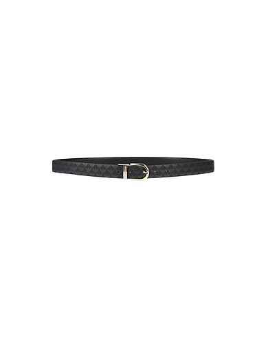 EMPORIO ARMANI Regular belt Black 100% Polyester, PVC - Polyvinyl chloride