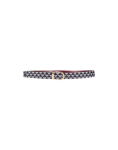 EMPORIO ARMANI Regulärer Gürtel  Dunkelviolett 100% Polyester, PVC - Polyvinylchlorid