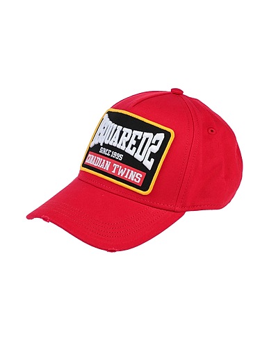 DSQUARED2 Hat Red 100% Cotton