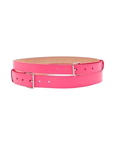 MCQUEEN Regular belt Fuchsia Soft Leather