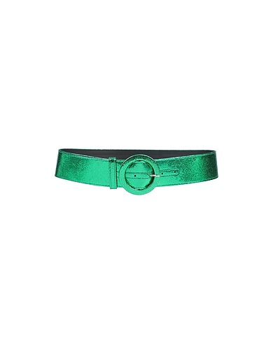 THE ATTICO High-waist belt Green Soft Leather