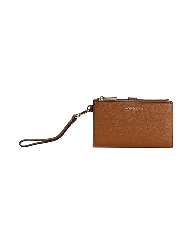 MICHAEL MICHAEL KORS Wallet DBLZP WRISTLET
 Tan Bovine leather