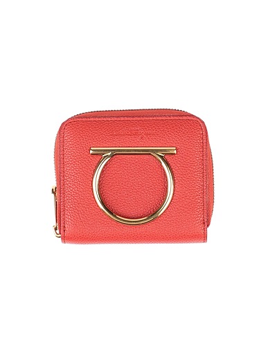 FERRAGAMO Portafoglio Ruggine Pelle di vitello