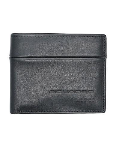 PIQUADRO Wallet Black Bovine leather
