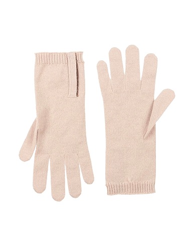 BRUNELLO CUCINELLI Gloves Sand 100% Cashmere, Brass