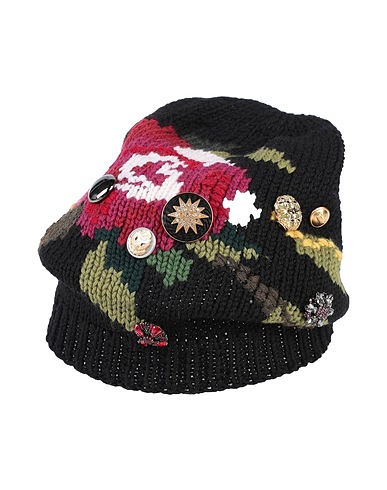 DOLCE&GABBANA Hat Black 100% Virgin Wool