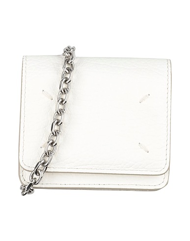 MAISON MARGIELA Small Leather Goods Ivory Leather, Metal