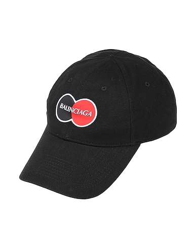 BALENCIAGA Hat Black 100% Cotton, Polyester