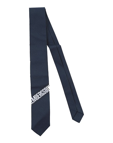 BIKKEMBERGS Ties and bow ties Midnight blue 100% Cotton