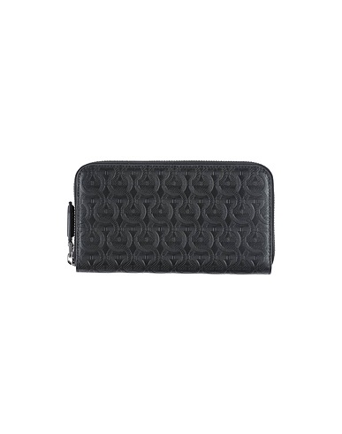 FERRAGAMO Wallet Black Soft Leather
