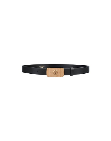 DUNHILL Leather belt Black Soft Leather