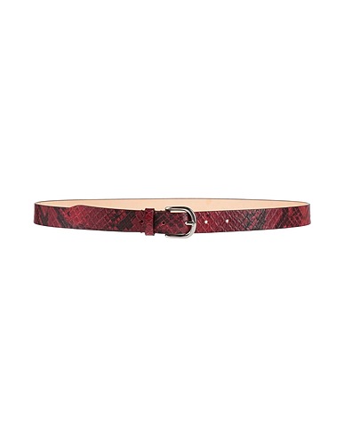 ISABEL MARANT Regular belt Burgundy 100% Bovine leather