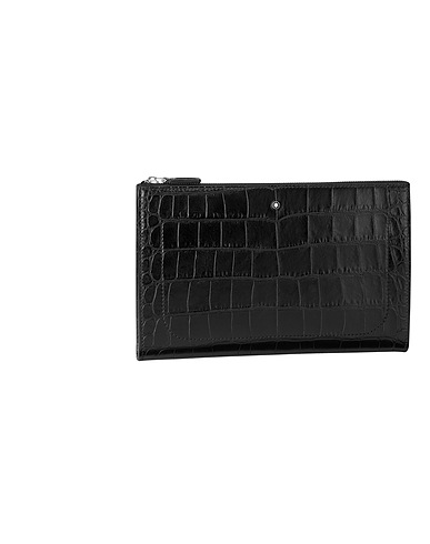 MONTBLANC Document holder MEISTERSTÜCK SELECTION CLUTCH
 Black 100% Calfskin