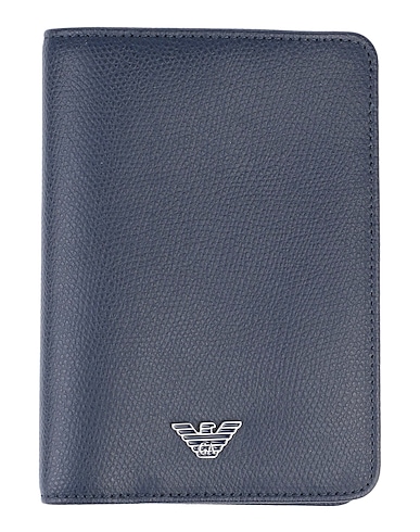 EMPORIO ARMANI Wallet Midnight blue 100% Bovine leather