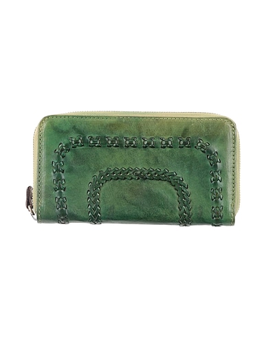 CAMPOMAGGI Wallet Green 100% Calfskin, Bull skin