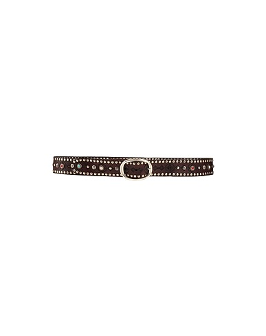 CAMPOMAGGI Regular belt Dark brown Soft Leather
