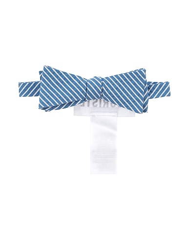 TOURISTE Ties and bow ties Azure 97% Cotton, 3% Elastane
