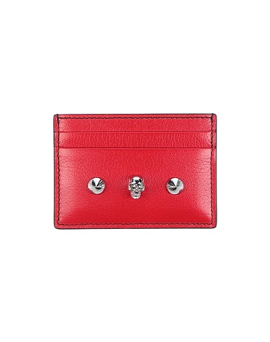 MCQUEEN Wallet Red Soft Leather