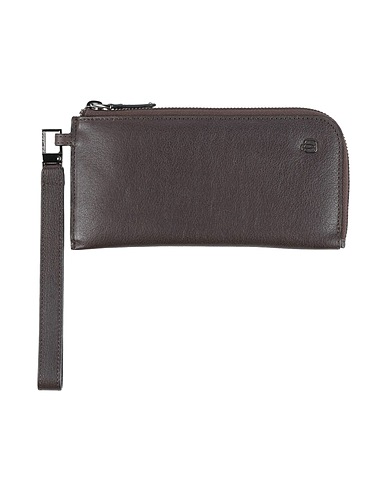PIQUADRO Wallet Dark brown Soft Leather