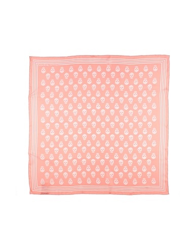 MCQUEEN Scarves and foulards Salmon pink 100% Silk