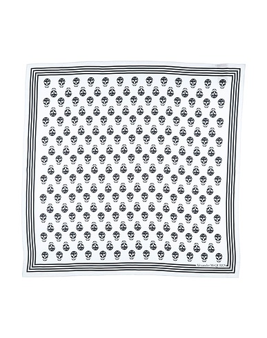 MCQUEEN Scarves and foulards White 100% Silk