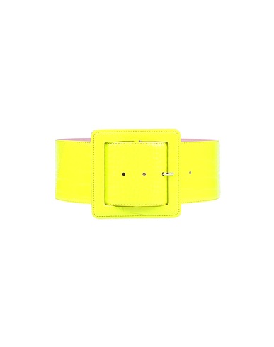 ESSENTIEL ANTWERP High-waist belt Yellow Leather
