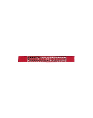 LIU •JO Regular belt Red Polyester, Polyurethane, Elastane, Acrylic