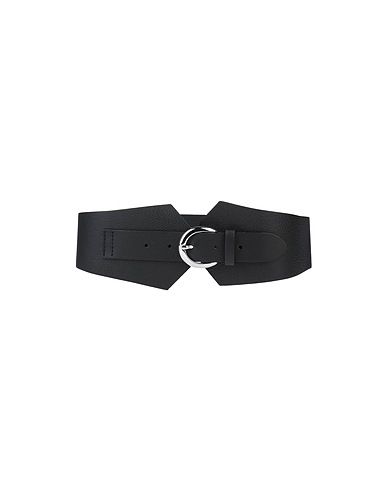 ERIKA CAVALLINI High-waist belt Black Soft Leather
