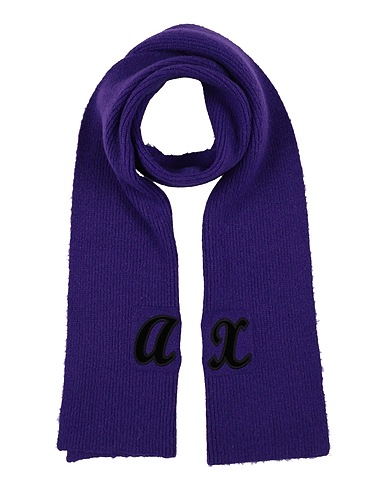 ARMANI EXCHANGE Scarves and foulards Purple 65% Acrylic, 25% Polyamide, 8% Wool, 2% Elastane