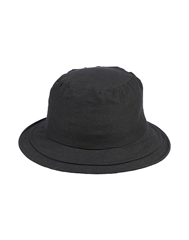 YOHJI YAMAMOTO Hat Black 52% Paper, 48% Linen