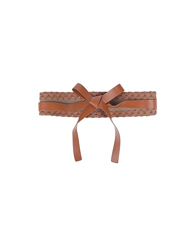 PINKO High-waist belt Camel Leather