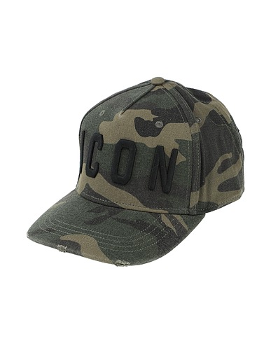 DSQUARED2 Hat Military green 100% Cotton