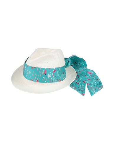 ELISABETTA FRANCHI Cappello Avorio 100% Carta, Poliestere