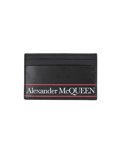 MCQUEEN Document holder Black Soft Leather