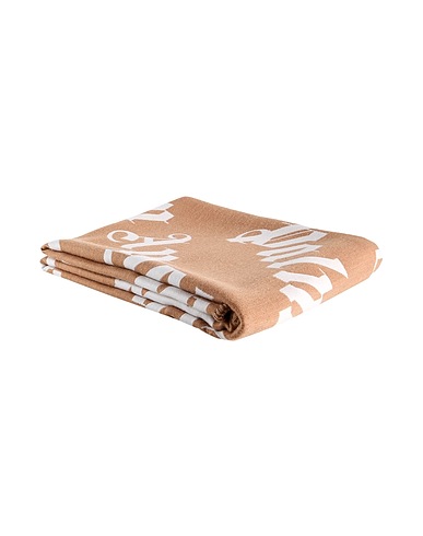 PALM ANGELS Bed Linen Sand 90% Wool, 10% Cotton