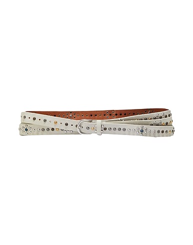 ISABEL MARANT Belts Ivory 100% Calfskin