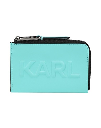 KARL LAGERFELD PICCOLA PELLETTERIA K/KARL SEVEN EMBOSS ZIP CH
 Turchese 100% Pelle di bovino
