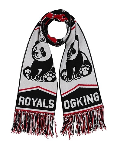 DOLCE&GABBANA Scarves and foulards Black 94% Virgin Wool, 6% Cashmere