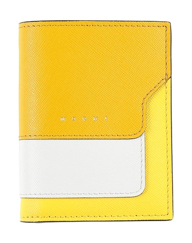 MARNI Portafoglio Giallo 100% Pelle di bovino