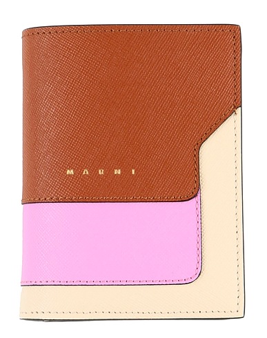MARNI Wallet Brown 100% Bovine leather